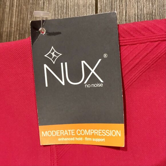 NUX Leggings Small Moderate Compression Pink High Waist NWT Ankle Crop - Picture 4 of 10